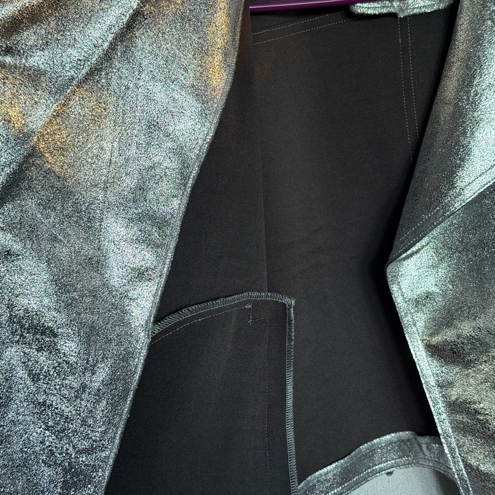 Cato Shimmering Silver Jacket - Picture 4 of 7